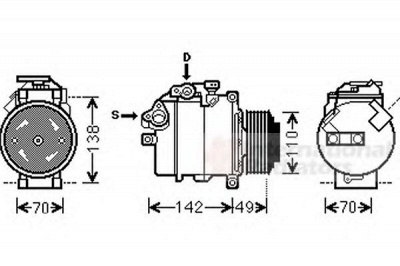 VAN WEZEL 0600k411 -  Компрессор, кондиционер